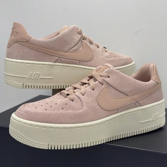 NEW Nike Air Force 1 Sage Low Women's Particle Beige Phantom AR5339-201 - Picture 8 of 16